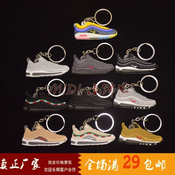 Air Max97子弹气垫汽车钥匙扣球鞋钥匙扣钥匙圈创意礼品