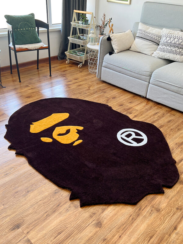 Fashion brand ape living room carpet tufting handmade acrylic coffee table bedroom bedside blanket thickened no wash