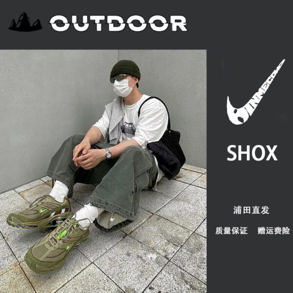 Men's shoes new shox air column shoes women's black technology shock-absorbing casual sports shoes blade couple style versatile trendy shoes