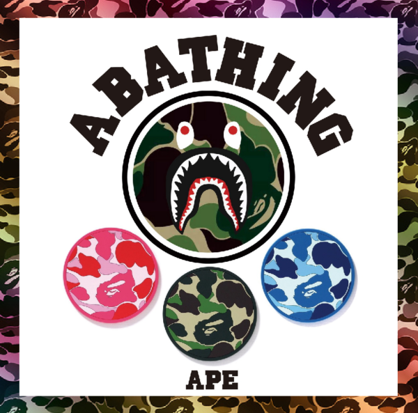 BAPE 迷彩杯垫 锅垫 套装 立体橡胶圆垫 ABC CAMO RUBBER COASTER