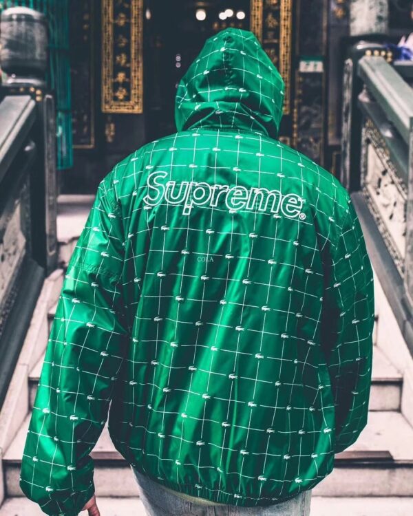 Supreme x LACOSTE Reflective 18SS 鳄鱼联名冲锋衣