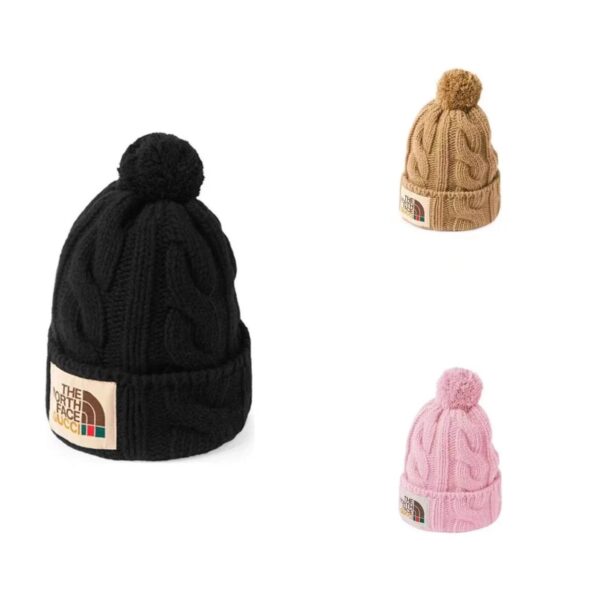 Regular customers must visit the official website 3200 company channel fidelity GUCC joint model tnf Consinee pure wool woolen hat woven flower cold hat same style for men and women