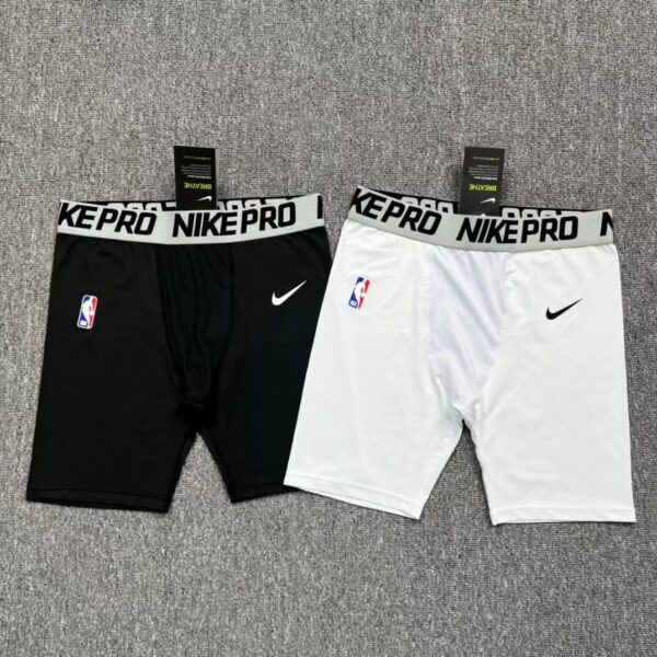 Sponsored NBA player version sports quick-drying 5-minute leggings, super elastic and fast-drying technology PRO sweat-absorbing and breathable black and white spot instant sports must be available