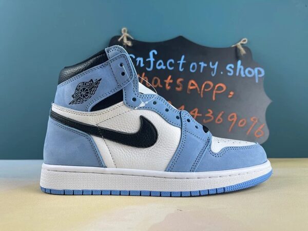 H40 CN Air Jordan 1 Retro High White University Blue Black=555088-134