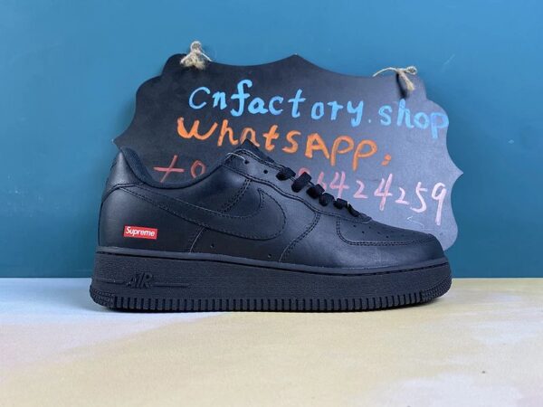 H40CN N1ke Air Force 1 Low Supreme Black-CU9225-001