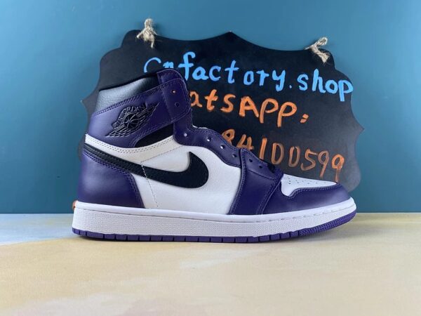 H40CN Jordan 1 Retro High Court Purple White-555088-500