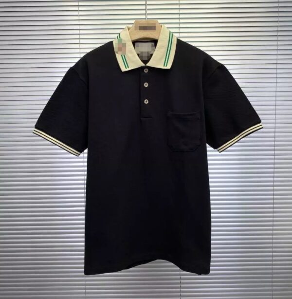 POLO SHIRT WITH DOUBLE G EMBROIDERY Neck